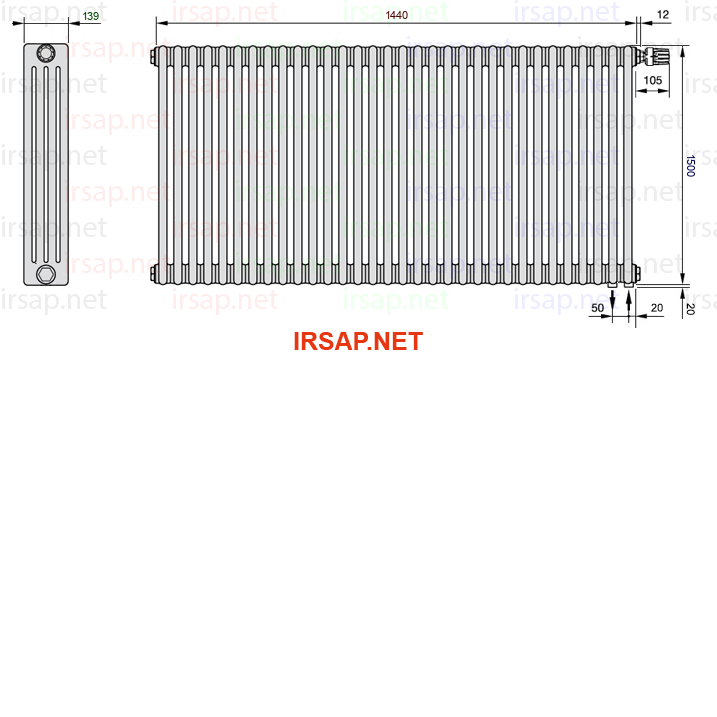 Радиатор IRSAP Tesi 41500/32 T25 CL 01